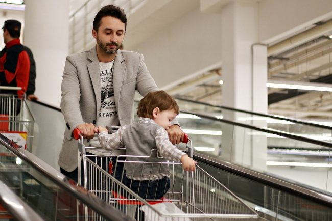 grocery shopping with kids