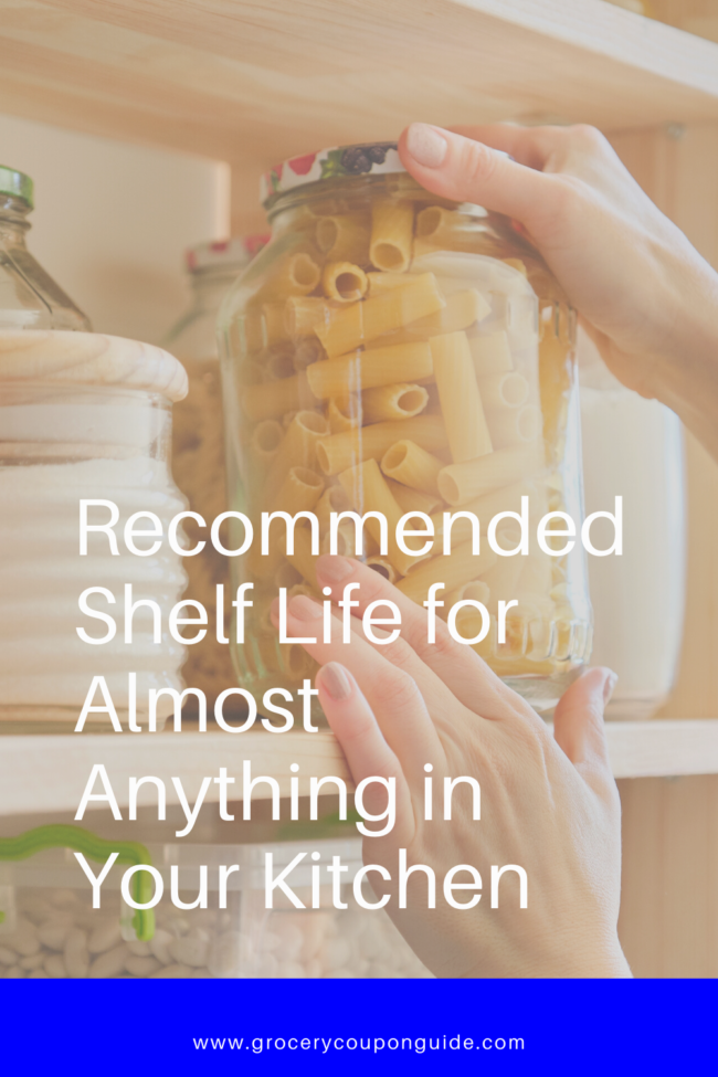 Recommended Shelf Life for Almost Anything in Your Kitchen