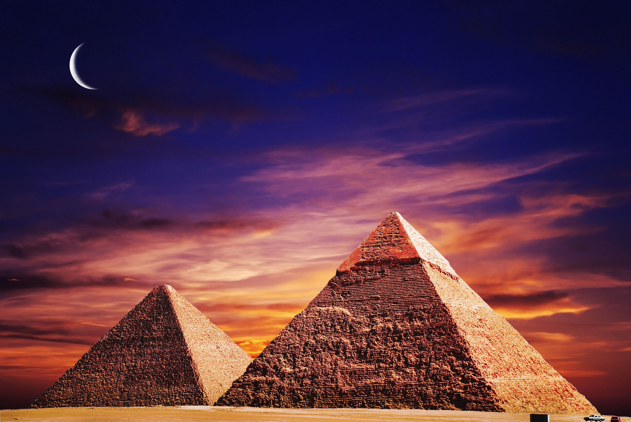 7. The Pyramids of Giza, Egypt