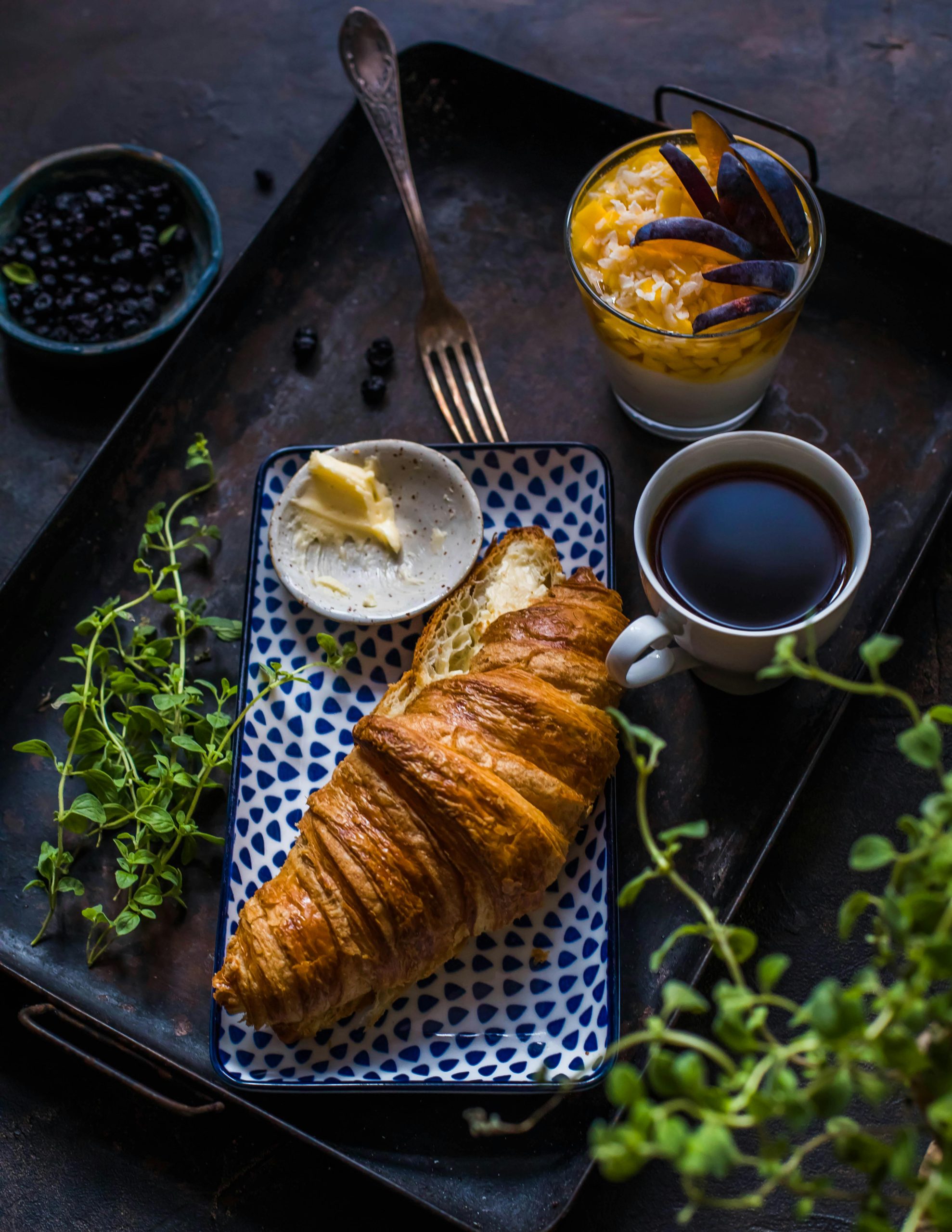 8. Breakfast Croissant with Ham and Swiss