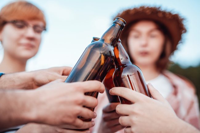 skipping alcohol
