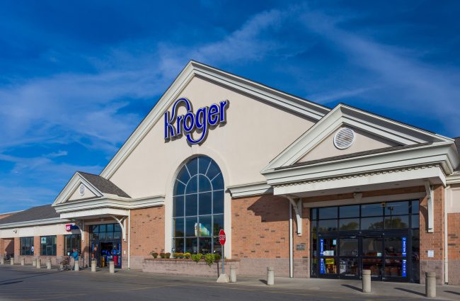 shopping at Kroger