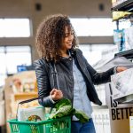 woman grocery shopping