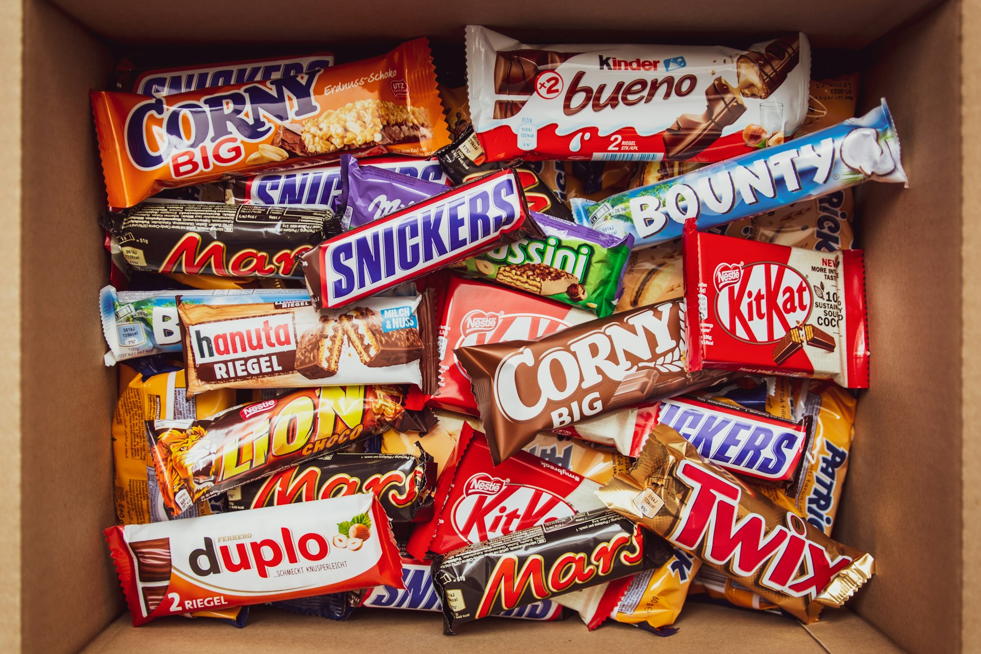 different snacks