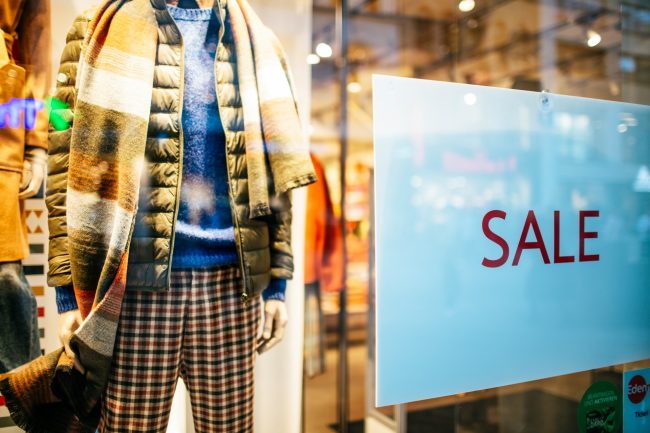 sale at store