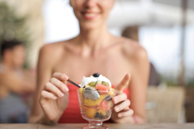 woman eating