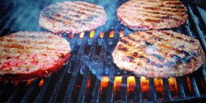 patties on grill