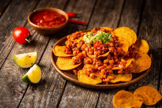 Corn nachos chips