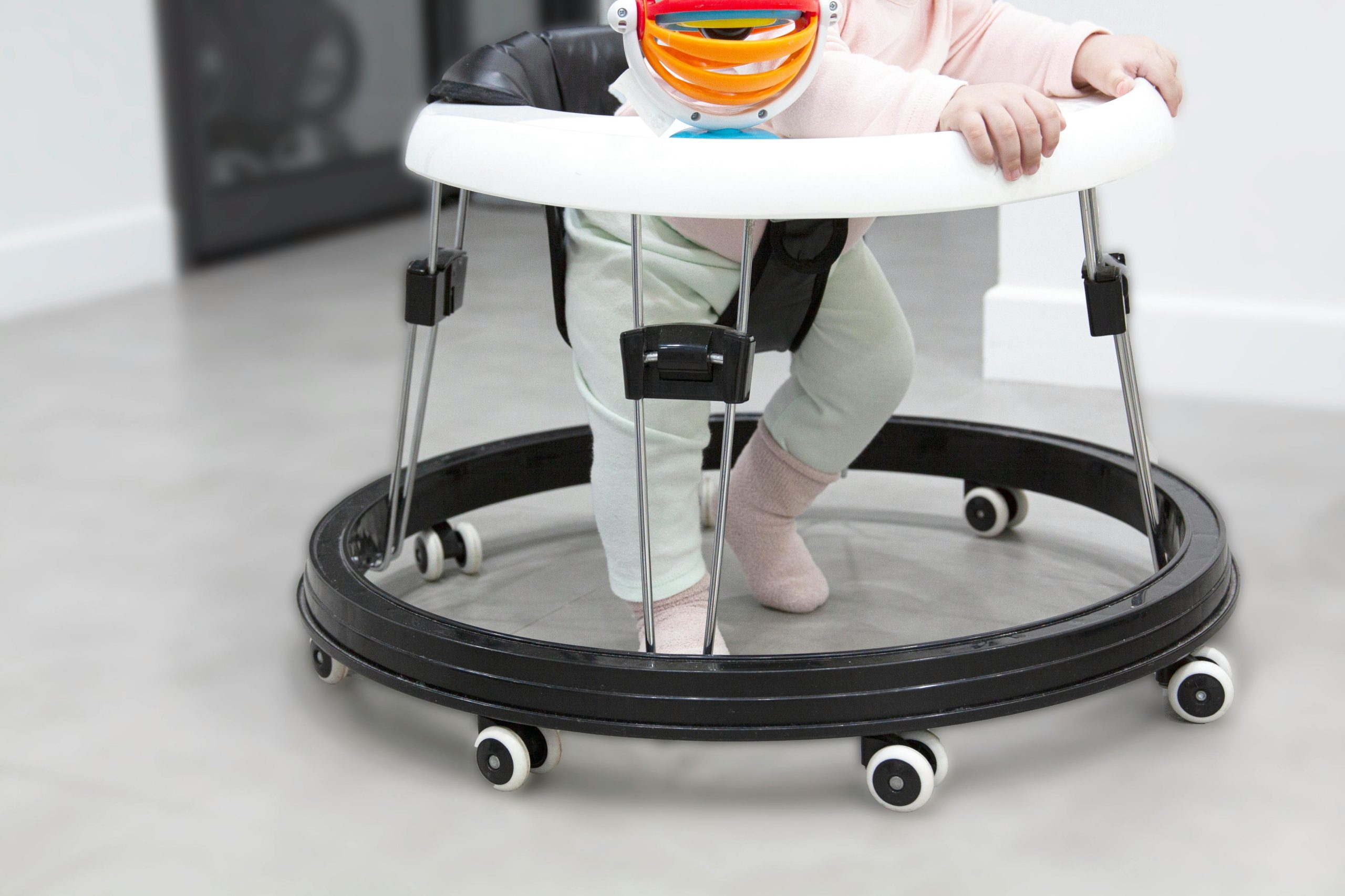 5. Old-Style Baby Walkers (with Wheels)