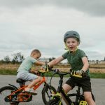 kids riding bikes