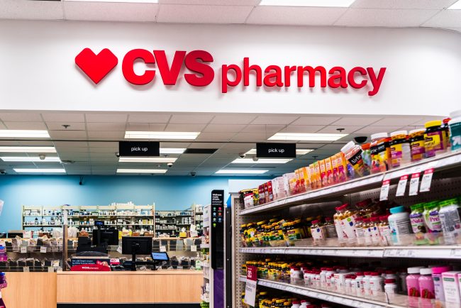 August 16, 2019 Sunnyvale / CA / USA – CVS Pharmacy located insi drugstore items