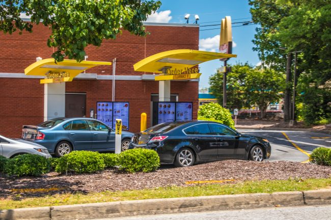 McDonalds lines of cars in the drive thru drive-thru mistakes