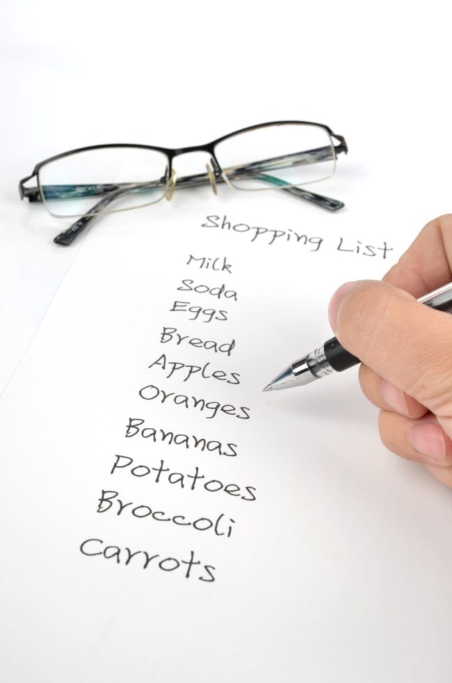 Shopping list What Your Grocery List Accidentally Reveals to Strangers Behind You