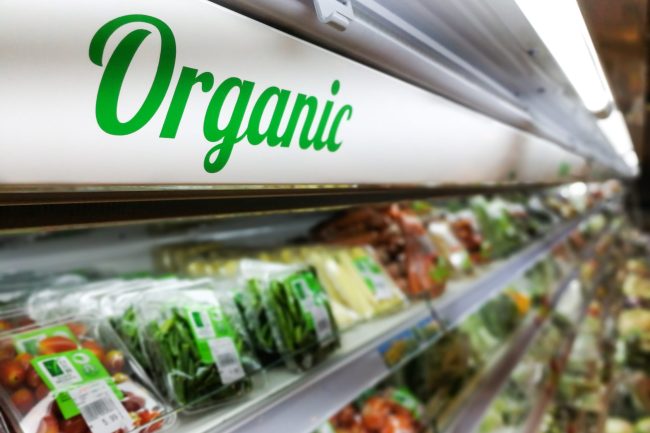 Organic,Signage,At,Vegetable,And,Fruits,Produce,Section,Of,Supermarket 10 Grocery Items Retailers Are Tracking to Build Your Profile