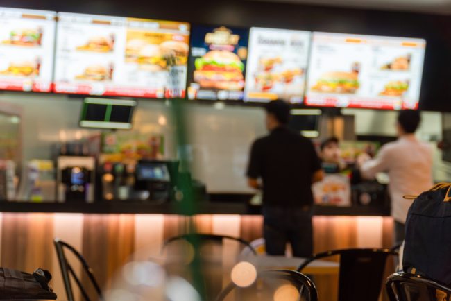 Blurred,Image,Of,A,Fast,Food,Restaurant,,Also,Known,As fast food